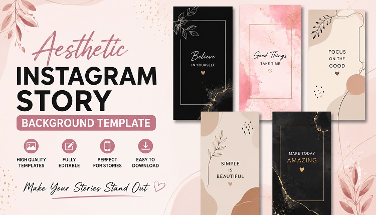 Aesthetic Instagram Story Background Template