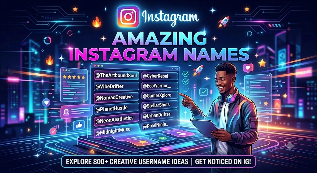 Amezing Username For Boys