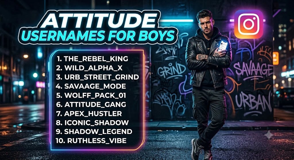 Attitude Username For Boys