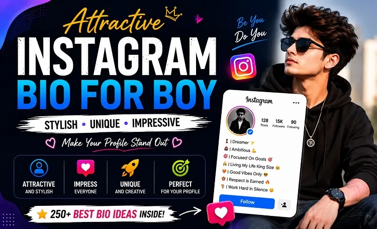 Attractive Instagram Bio for Boy