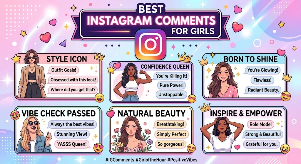 Best Comments for Instagram for Girl