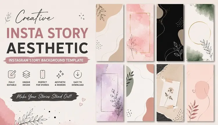 Creative Insta Story Aesthetic Instagram Story Background Template