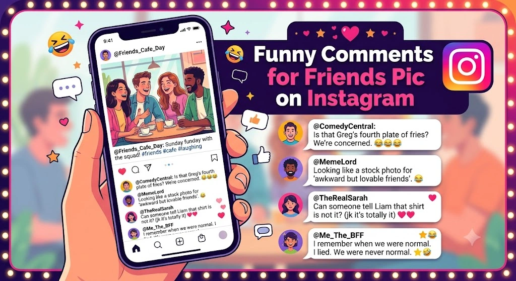 Funny Comments for Friends Pic on Instagram