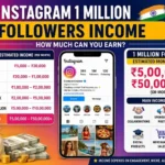 Instagram 1 Million Followers Income India Rupees