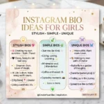 Instagram Bio Ideas for Girls Stylish, Simple & Unique Ideas