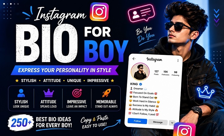 Instagram Bio for Boy