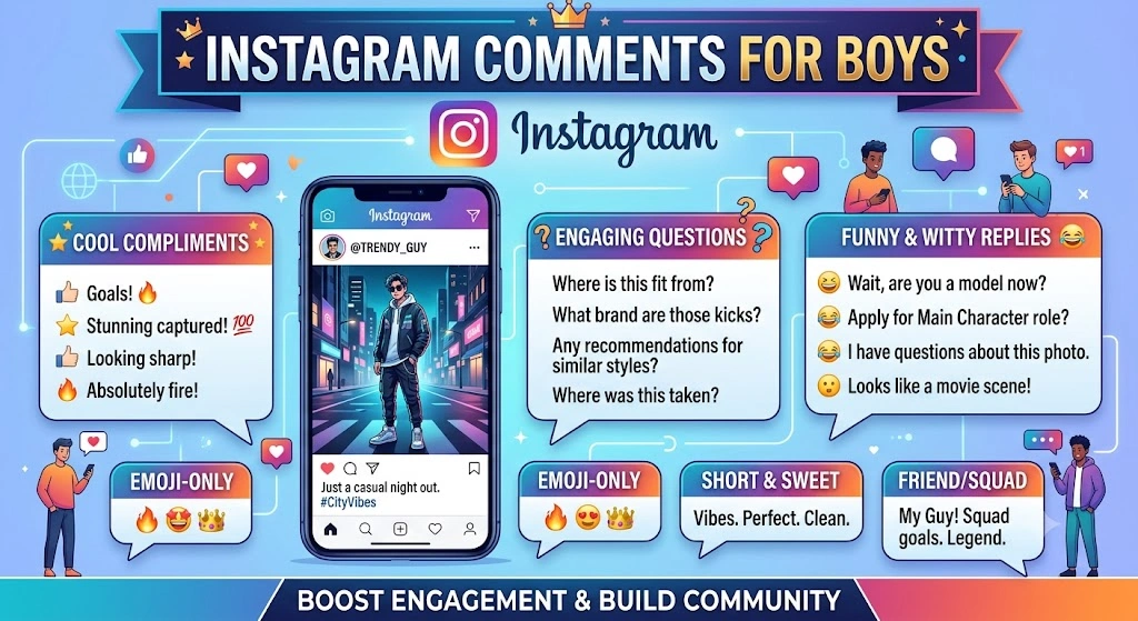 Instagram Comments for Boys