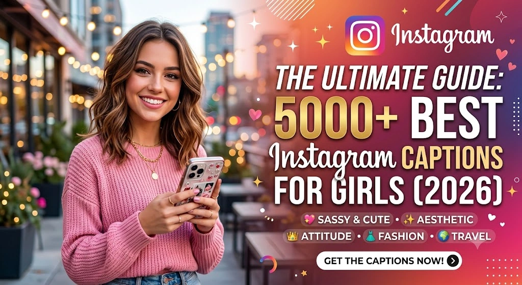 The Ultimate Guide, 5000+ Best Instagram Captions for Girls (2026) (1)