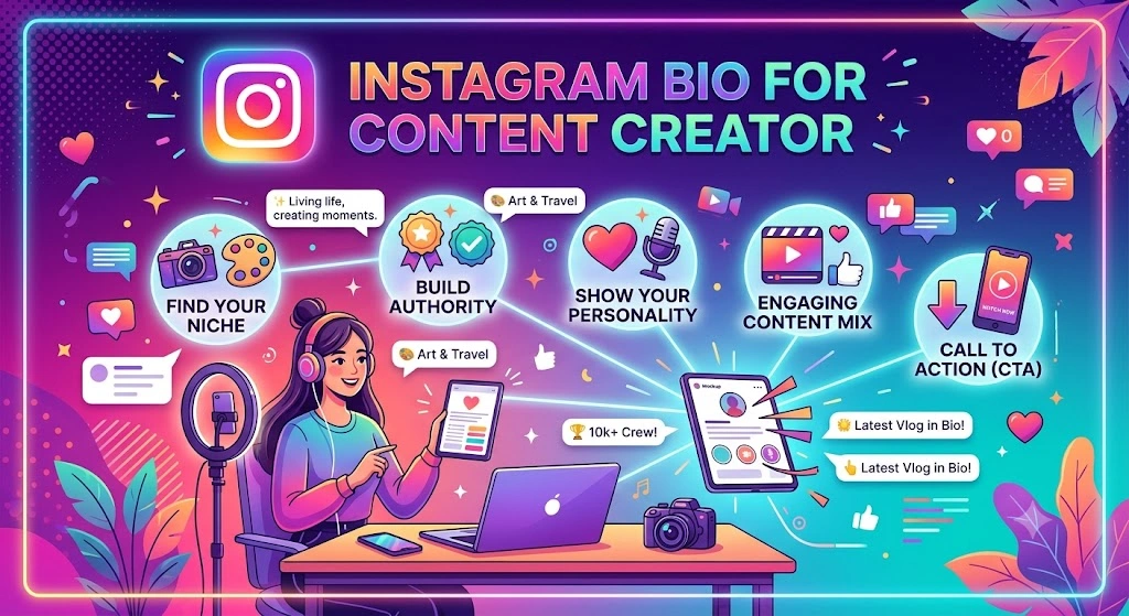 Instagram Bio for Content Creator