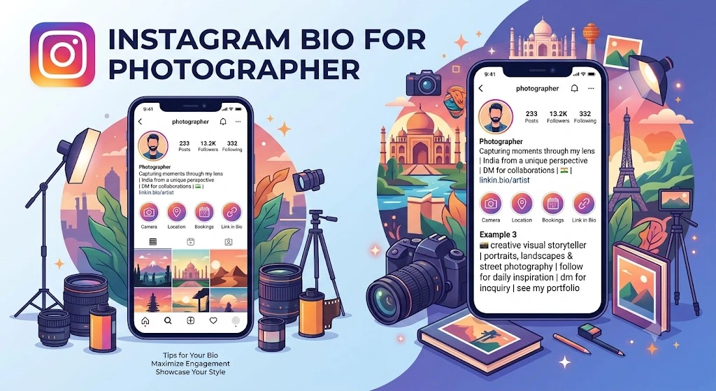 Instagram Bio for Photographer