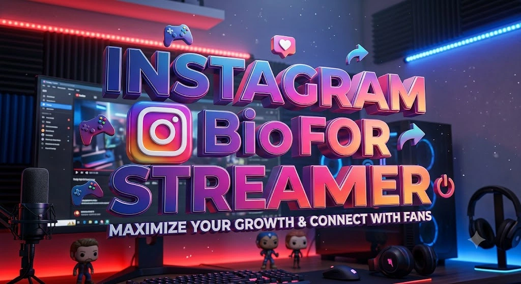 Instagram Bio for Streamer