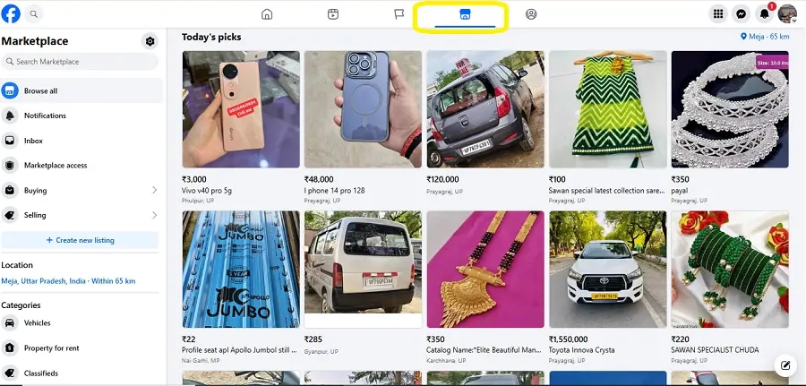 Marketplace Facebook
