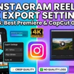 Instagram Reels 4K Export Settings 2026