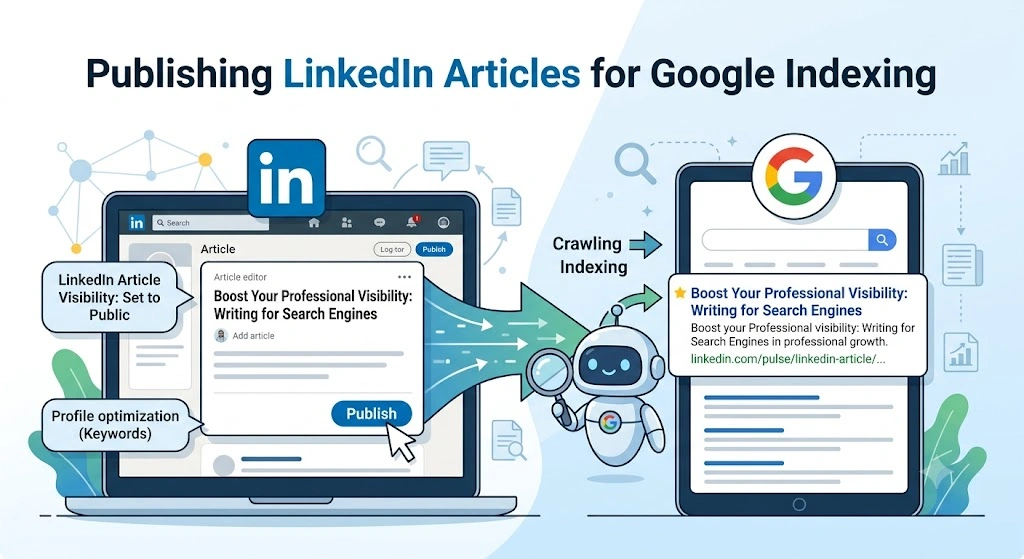 Publishing LinkedIn Articles for Google Indexing